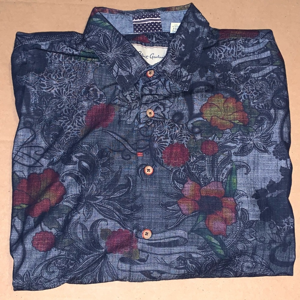 Robert Graham 2XL Long Sleeved Button Down Shirt RN#81913